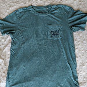 Prana tshirt aqua teal short sleeve
